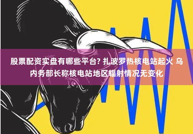 股票配资实盘有哪些平台? 扎波罗热核电站起火 乌内务部长称核电站地区辐射情况无变化