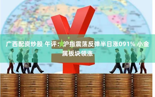 广西配资炒股 午评：沪指震荡反弹半日涨091% 小金属板块领涨