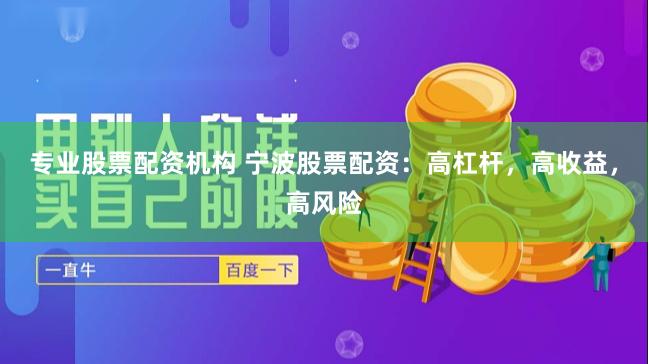 专业股票配资机构 宁波股票配资：高杠杆，高收益，高风险