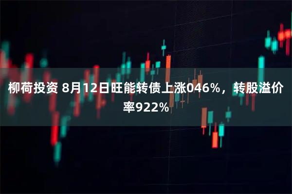 柳荷投资 8月12日旺能转债上涨046%，转股溢价率922%